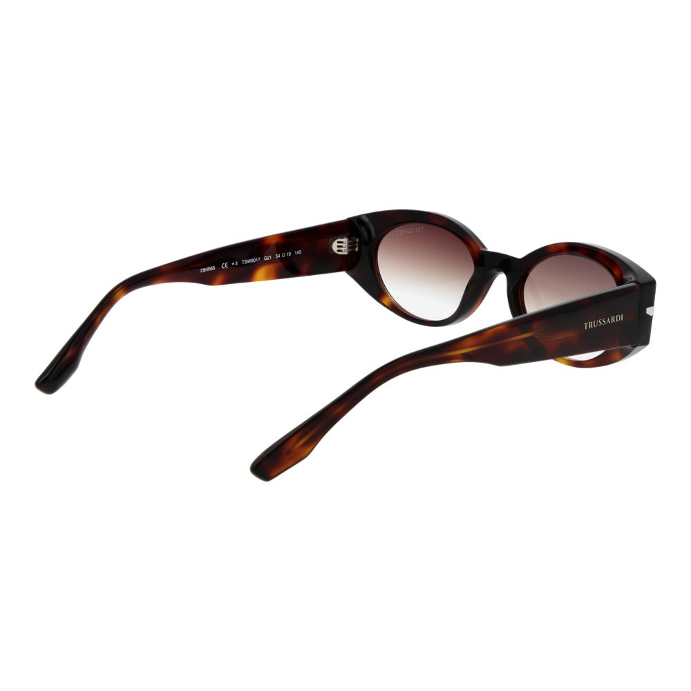 Trussardi Brown Acetate Sunglasses Trussardi