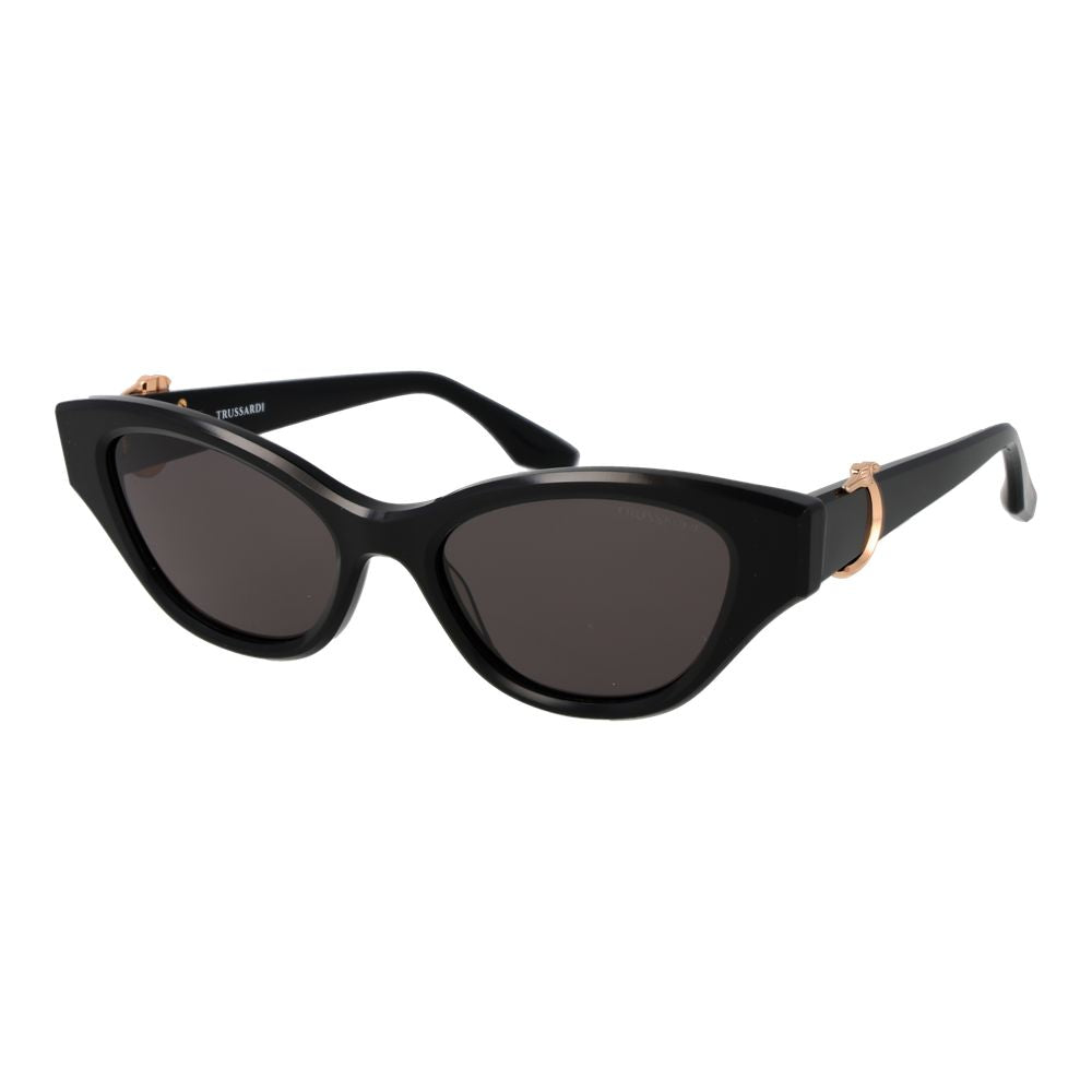 Trussardi Black Acetate Sunglasses Trussardi