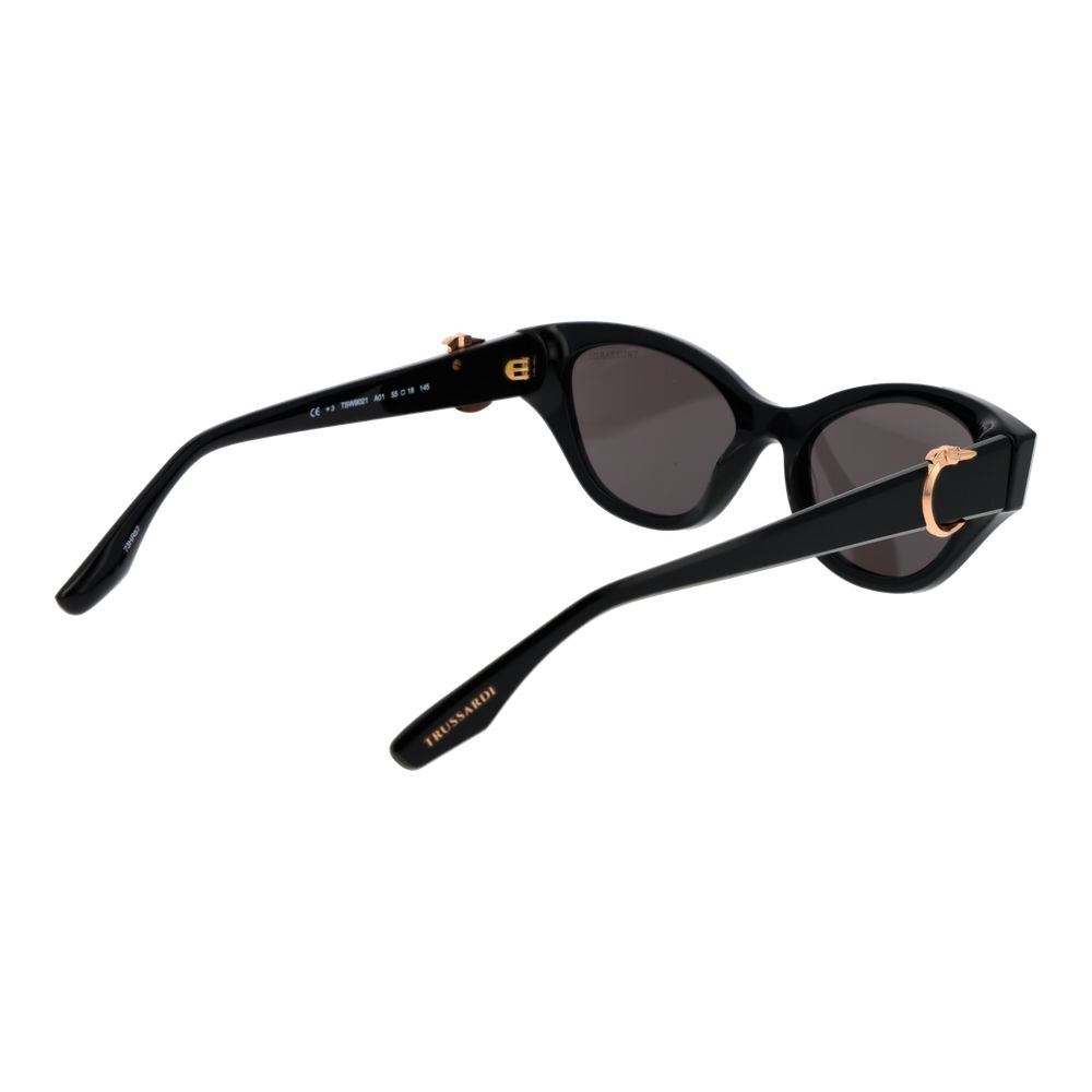 Trussardi Black Acetate Sunglasses Trussardi