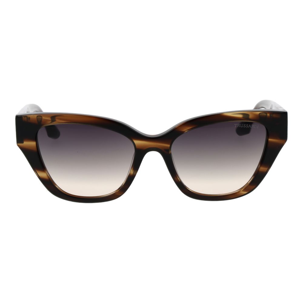 Trussardi Brown Acetate Sunglasses Trussardi