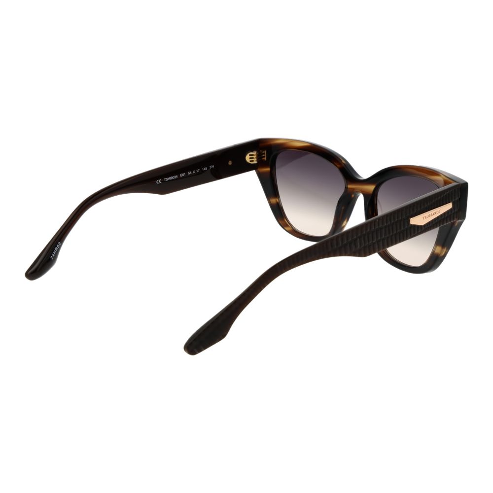 Trussardi Brown Acetate Sunglasses Trussardi