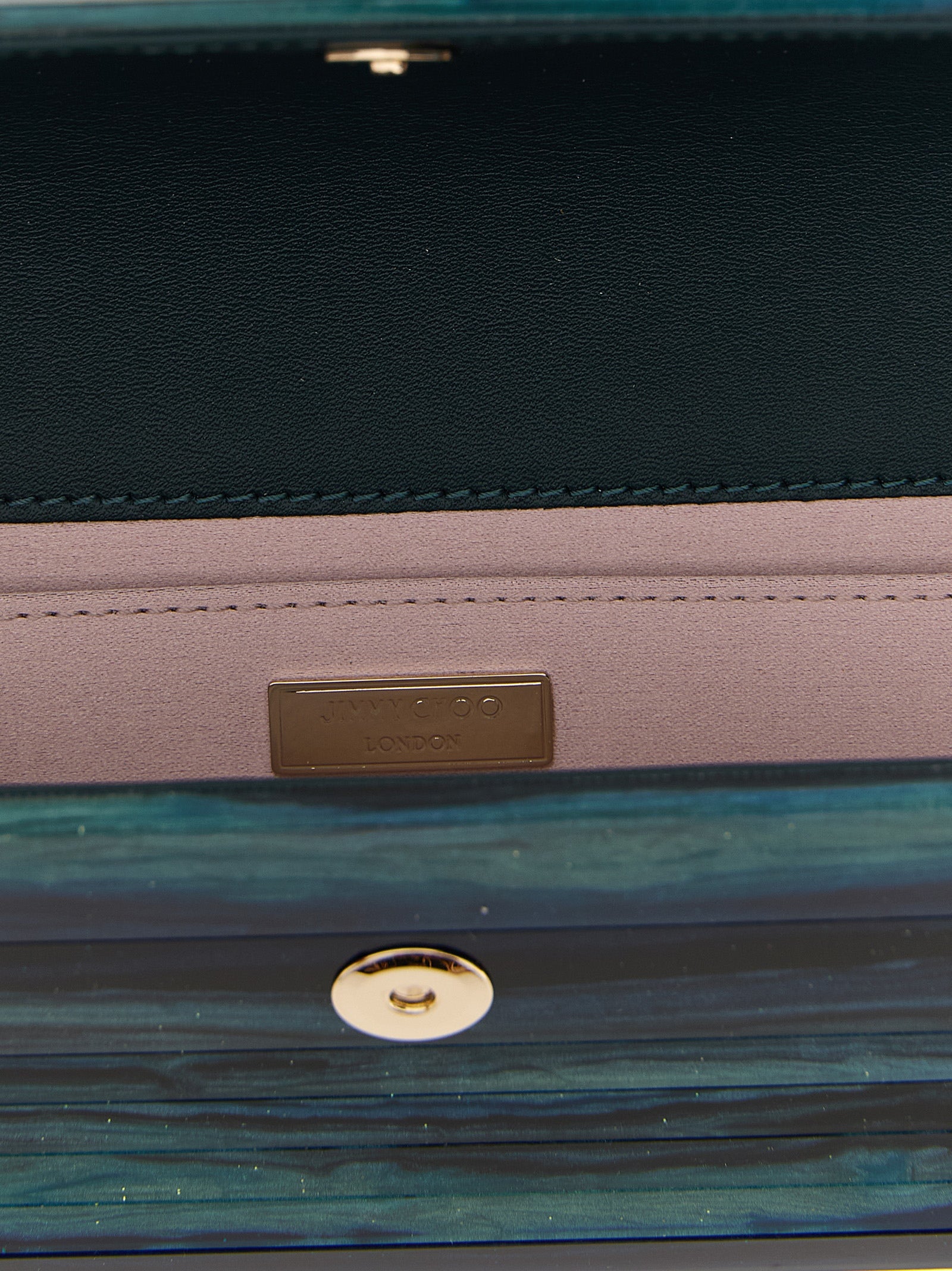 Jimmy Choo Bicolor Polyester Clutch Bag Jimmy Choo