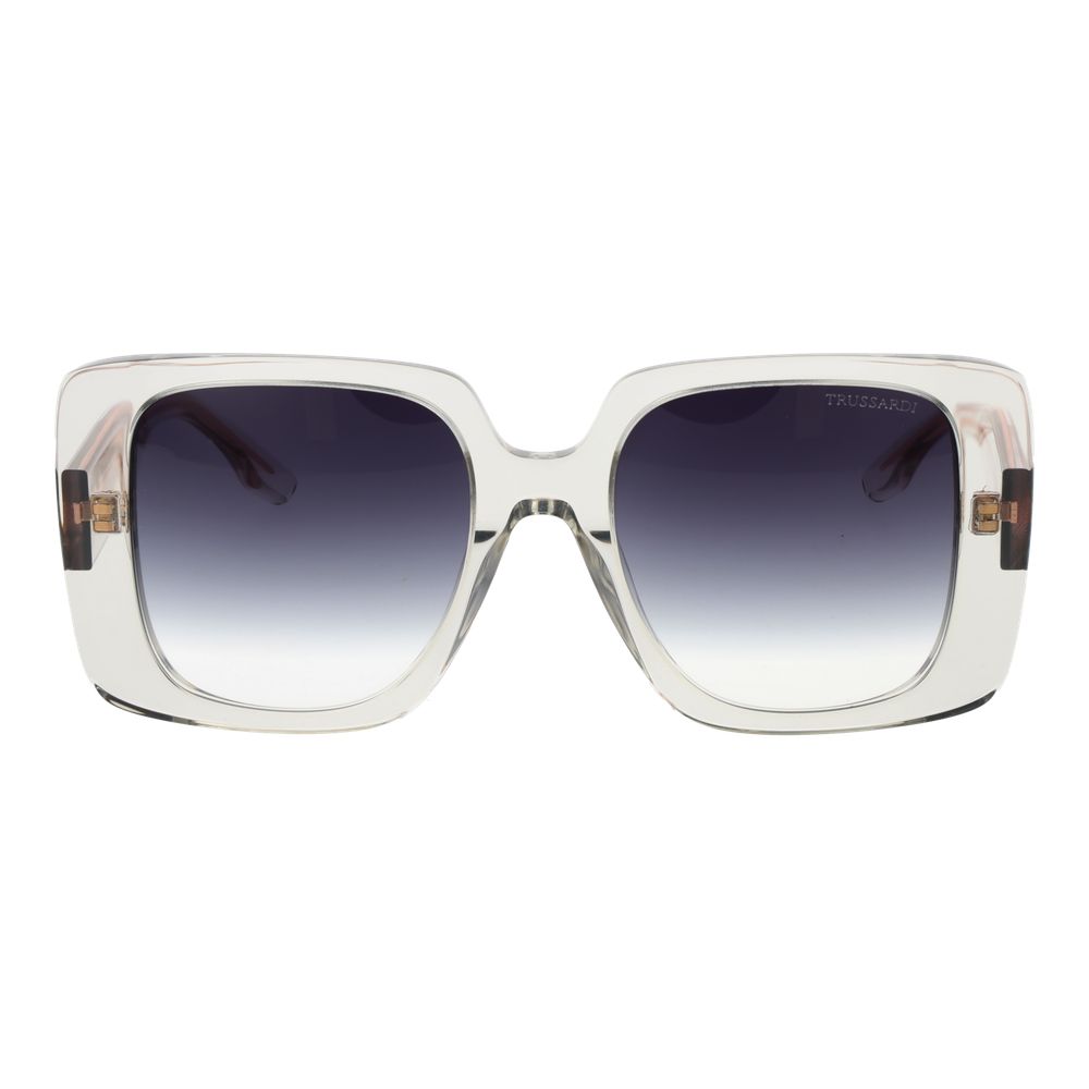 Trussardi Gray Acetate Sunglasses Trussardi