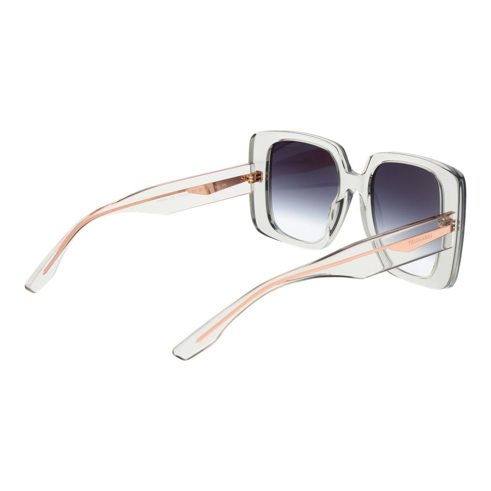 Trussardi Gray Acetate Sunglasses Trussardi