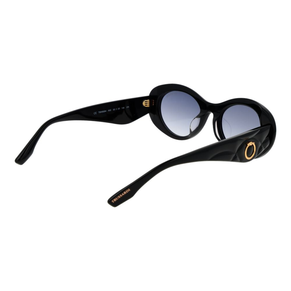 Trussardi Black Acetate Sunglasses Trussardi