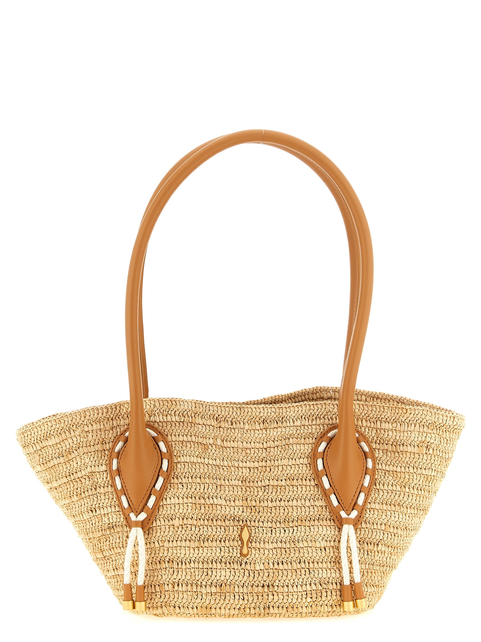 Christian Louboutin Beige Raffia Tote Bag Christian Louboutin