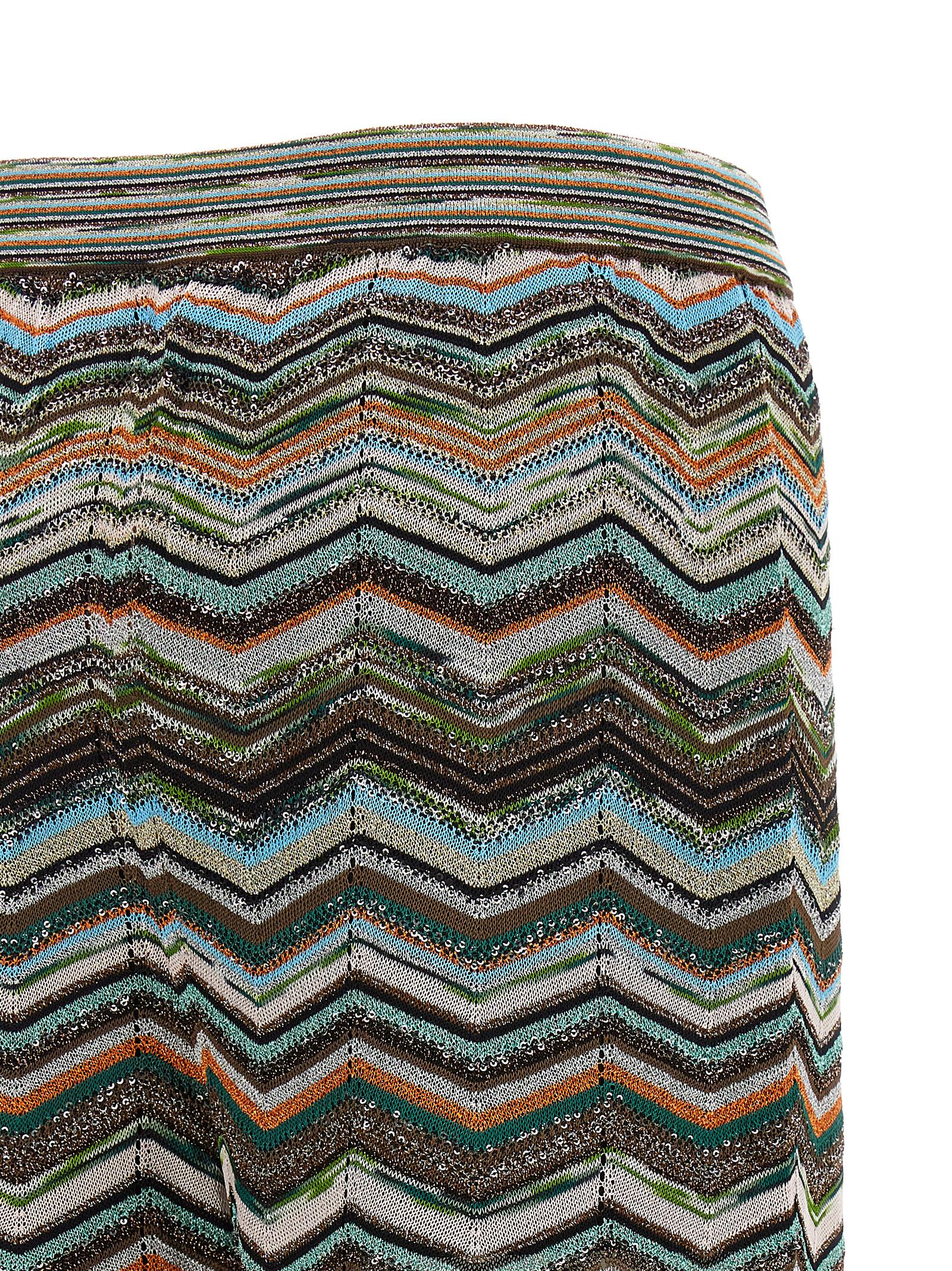 Missoni Multicolor Viscose Flared Pants Missoni