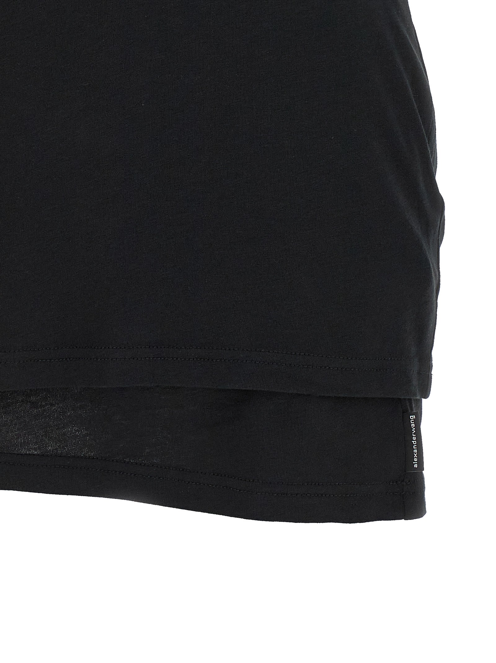 Alexander Wang Black Cotton Short Dress Alexander Wang