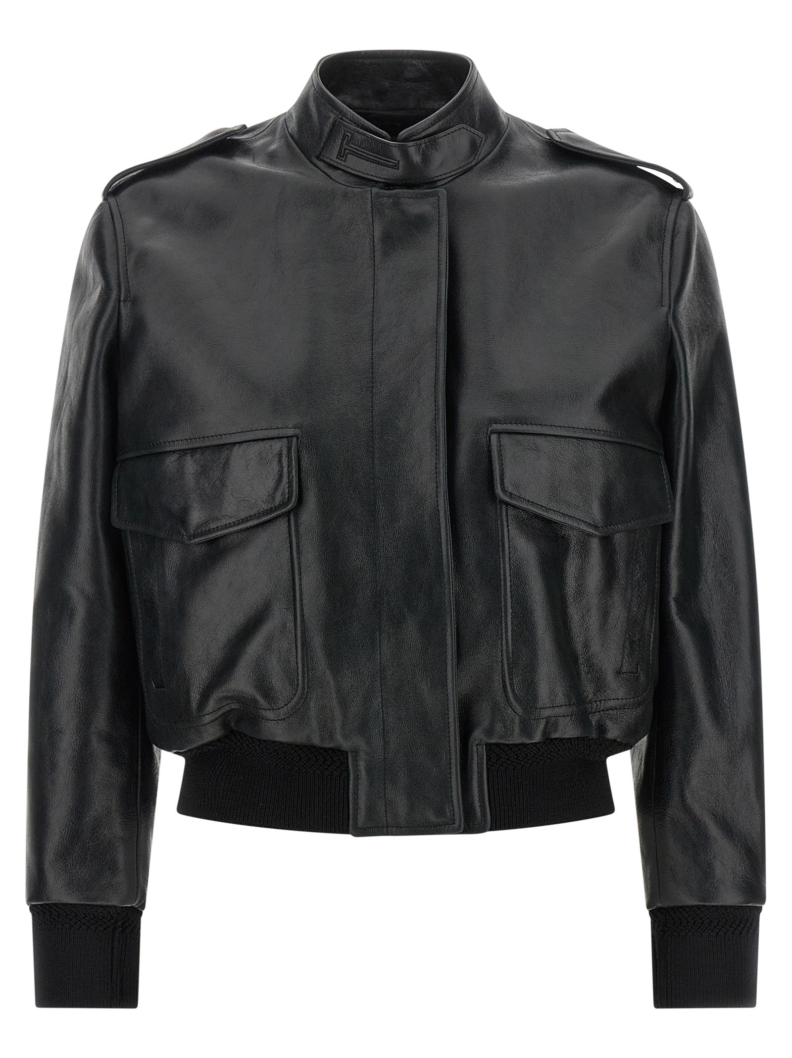 Tom Ford Black Lamb Leather Leather Jacket Tom Ford