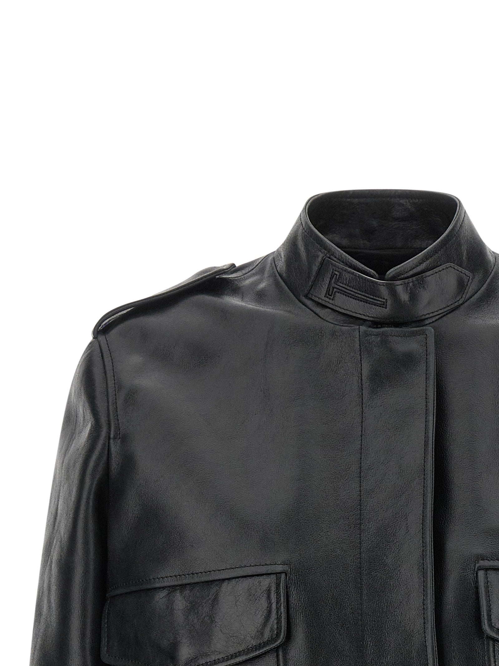 Tom Ford Black Lamb Leather Leather Jacket Tom Ford