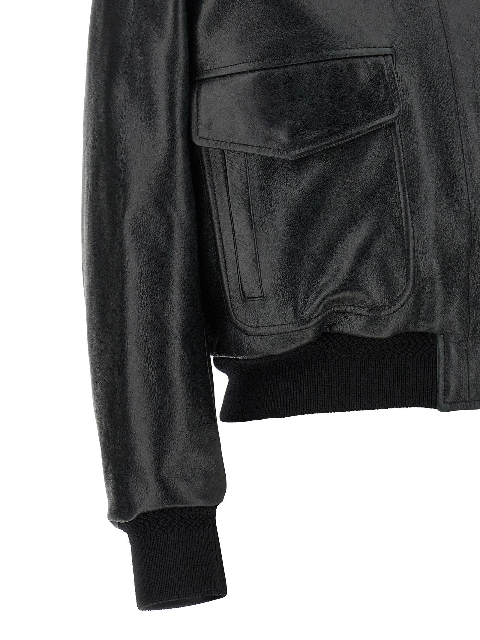 Tom Ford Black Lamb Leather Leather Jacket Tom Ford