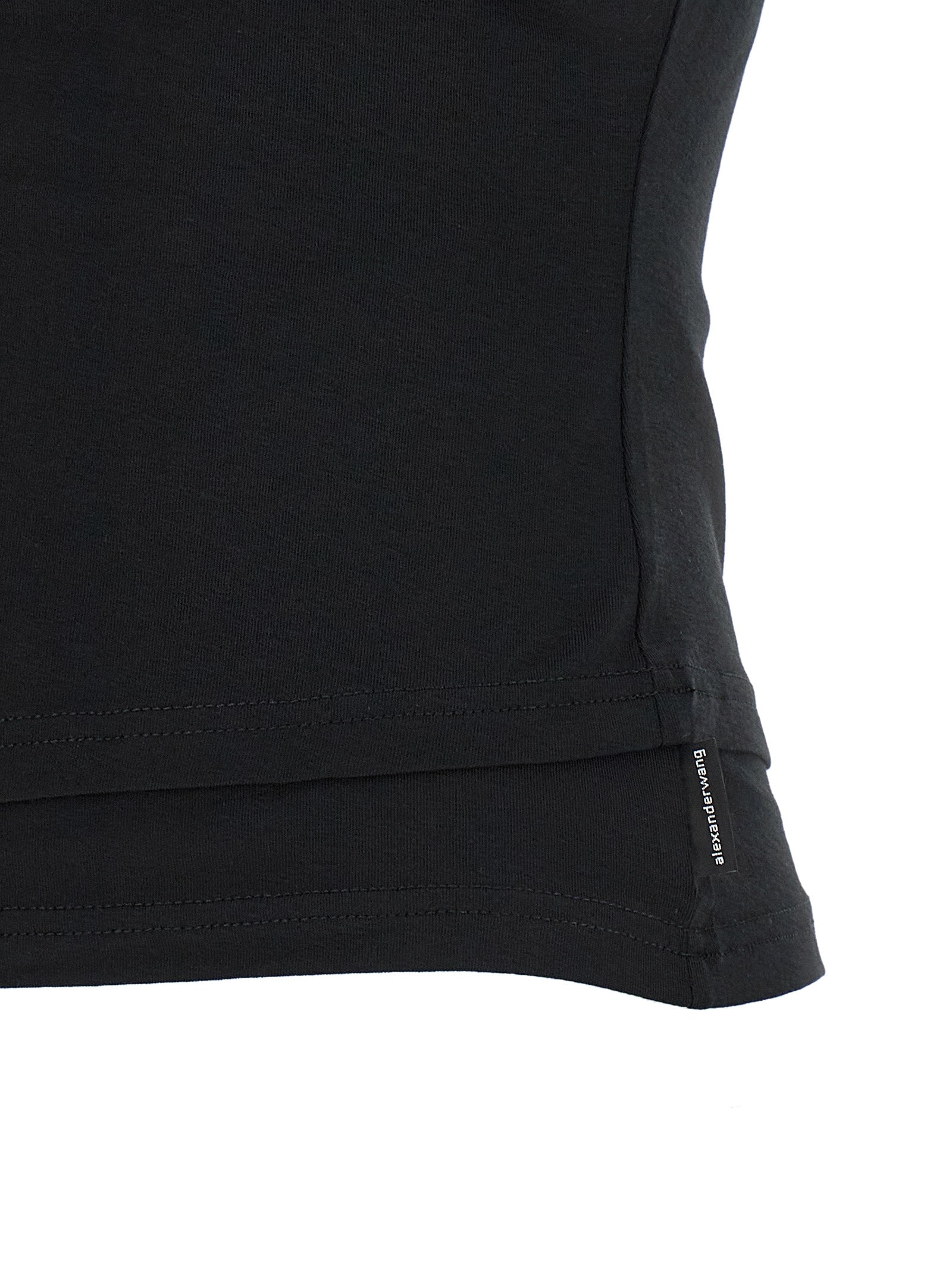 Alexander Wang Black Cotton Sleeveles T-Shirt Alexander Wang
