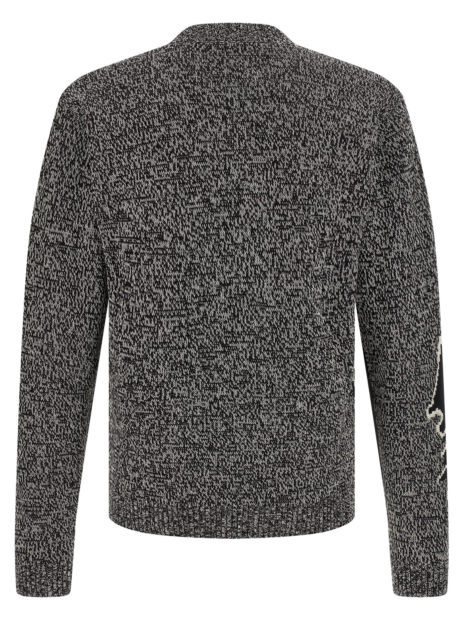 Valentino Garavani Bicolor Virgin Wool Cardigan Valentino Garavani