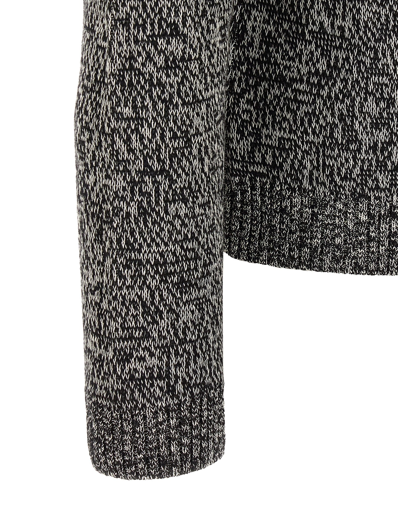 Valentino Garavani Bicolor Virgin Wool Cardigan Valentino Garavani