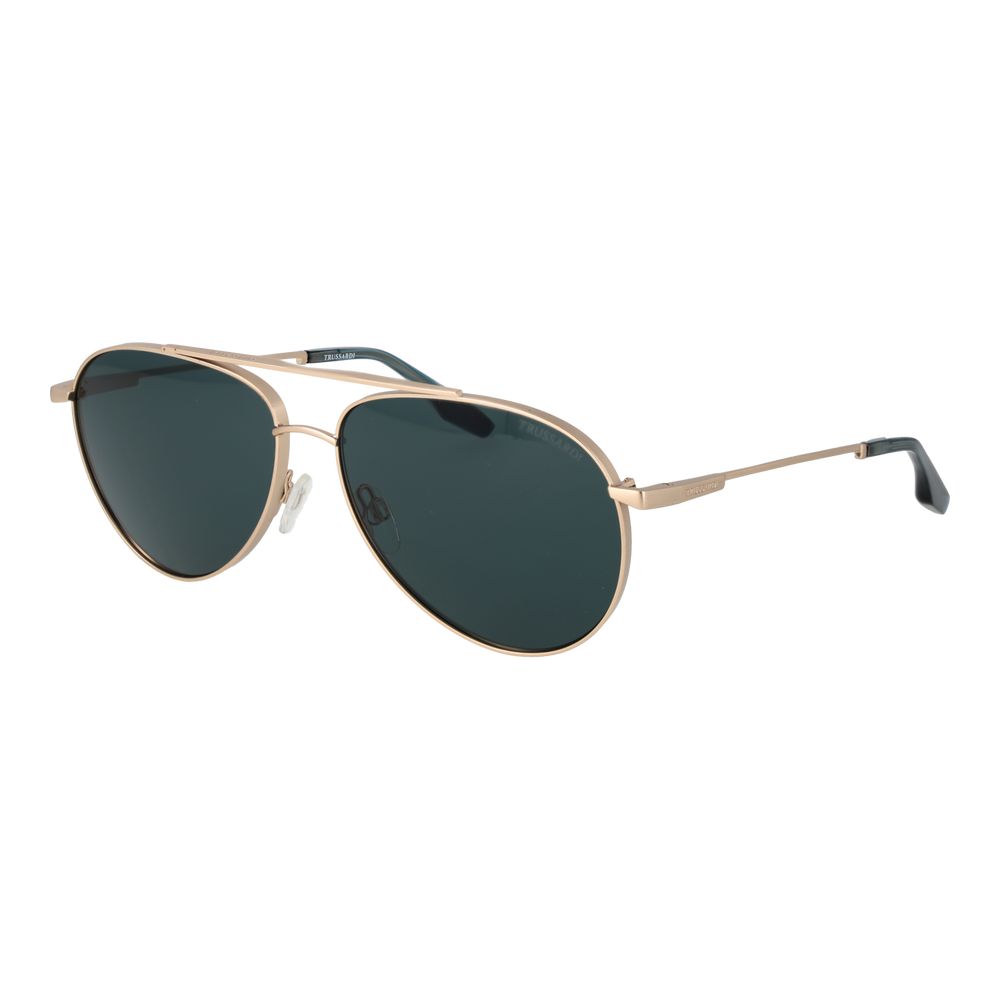 Trussardi Gold Stainless Steel Sunglasses Trussardi
