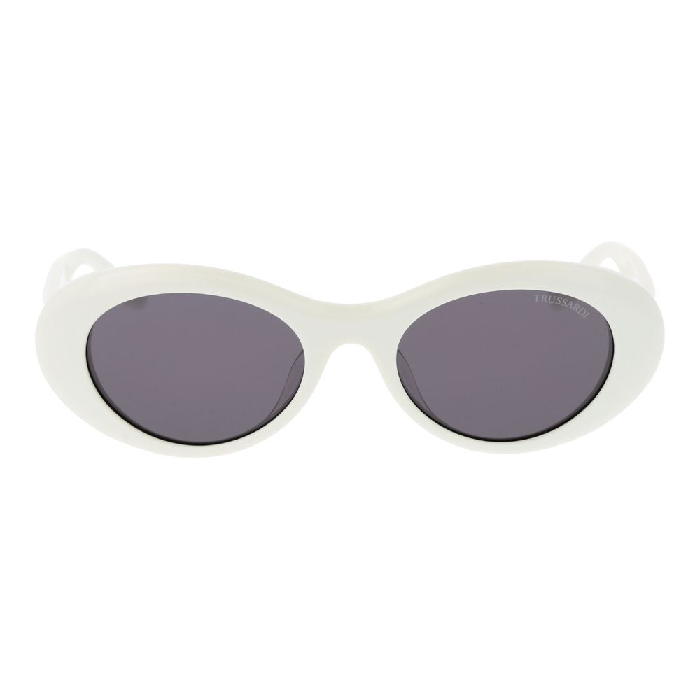 Trussardi White Acetate Sunglasses Trussardi