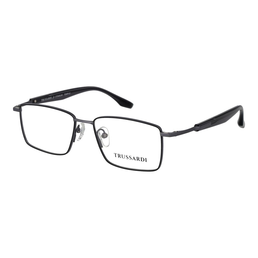 Trussardi Gray Stainless Steel Glasses (Frames) Trussardi