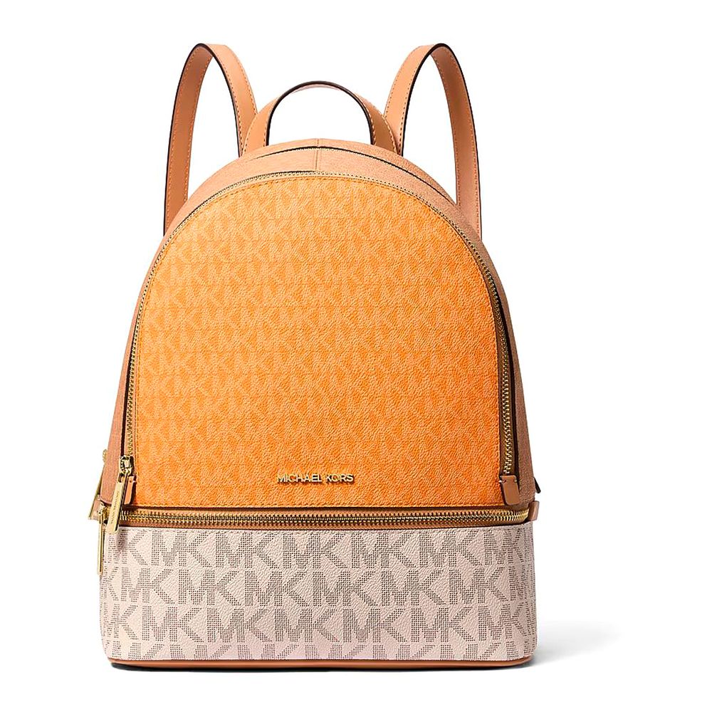 Michael Kors Orange Canvas Backpack Michael Kors