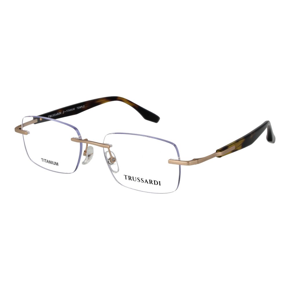 Trussardi Gold Stainless Steel Glasses (Frames) Trussardi