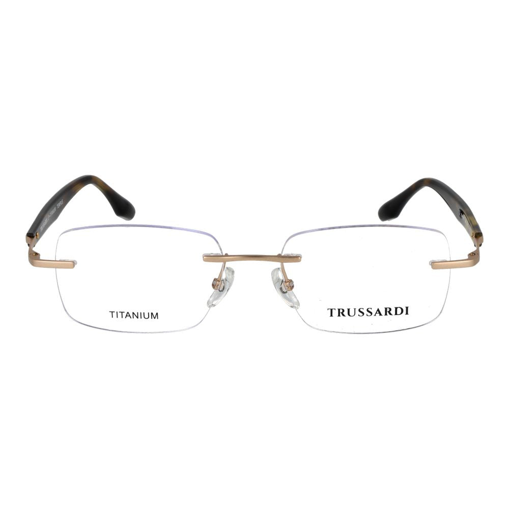 Trussardi Gold Stainless Steel Glasses (Frames) Trussardi