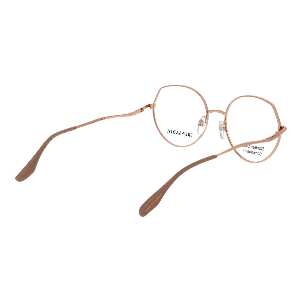 Trussardi Pink Stainless Steel Glasses (Frames) Trussardi