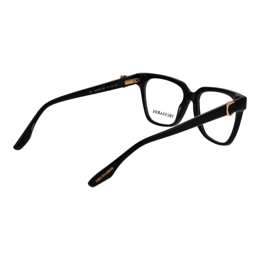 Trussardi Black Acetate Glasses (Frames) Trussardi