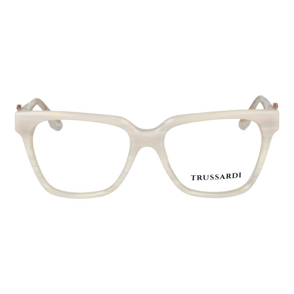 Trussardi White Acetate Glasses (Frames) Trussardi