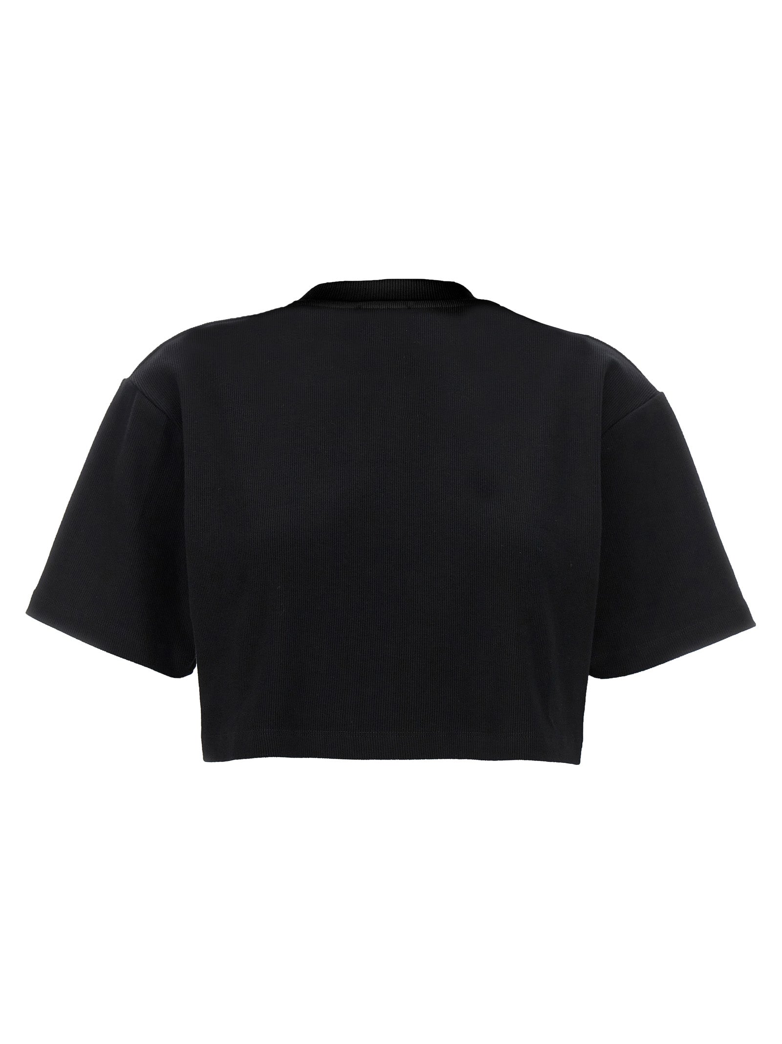 Off-White Black Cotton T-Shirt Off-White
