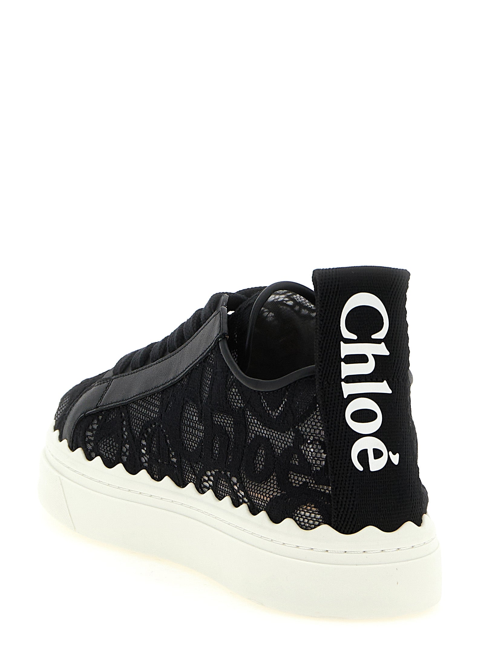Chloé Black Polyamide Low Top Sneakers Chloé