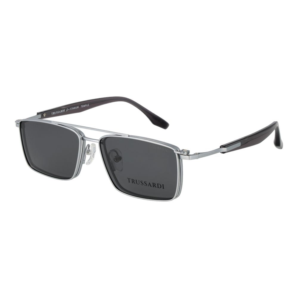Trussardi Silver Titanium Glasses (Frames) Trussardi