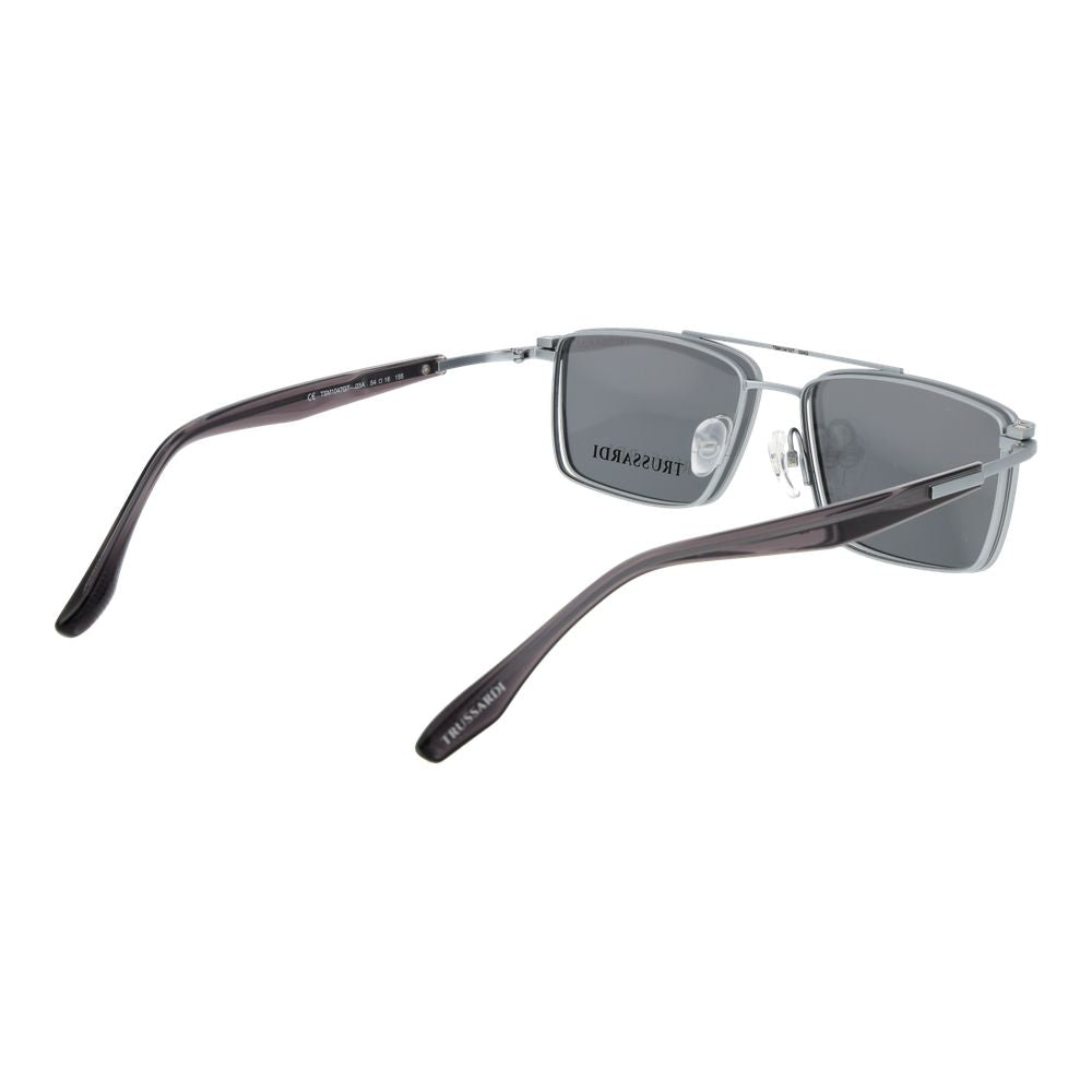 Trussardi Silver Titanium Glasses (Frames) Trussardi
