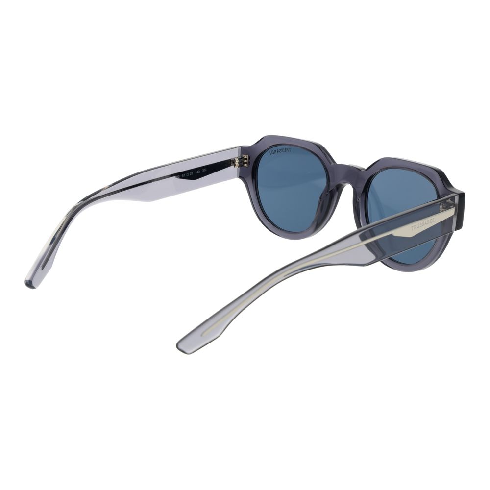 Trussardi Gray Acetate Sunglasses Trussardi