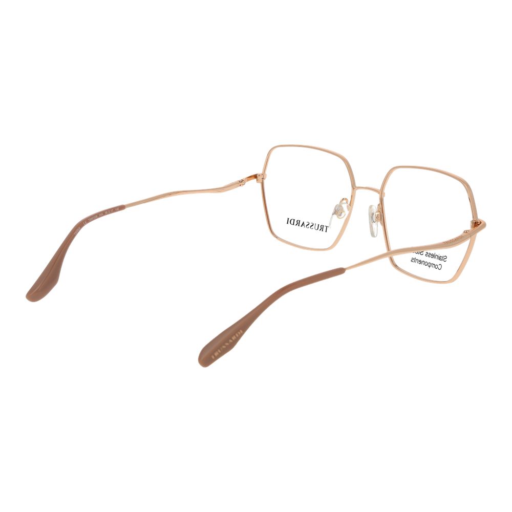 Trussardi Rose Gold Stainless Steel Glasses (Frames) Trussardi