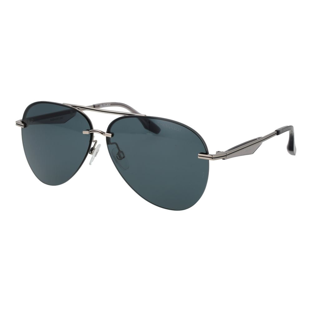 Trussardi Gray Metal Sunglasses Trussardi
