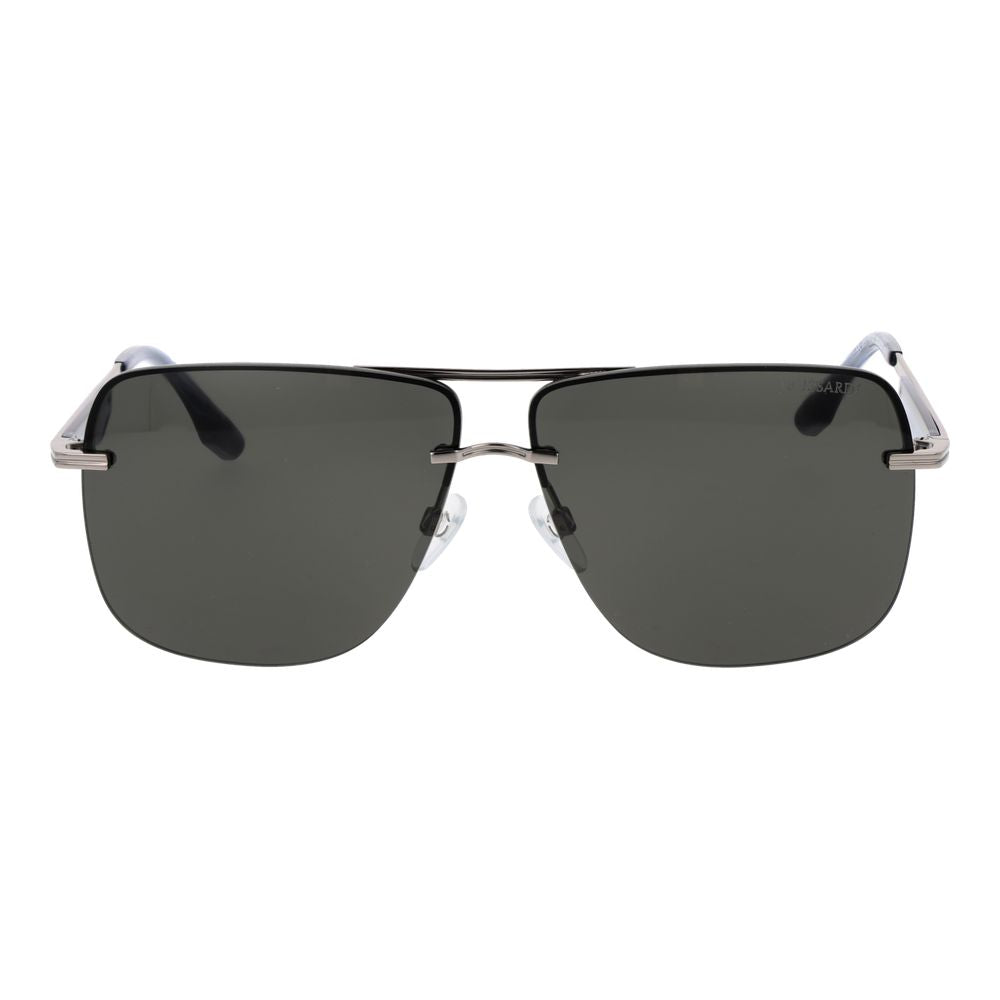 Trussardi Silver Metal Sunglasses Trussardi