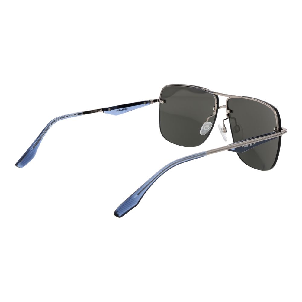 Trussardi Silver Metal Sunglasses Trussardi