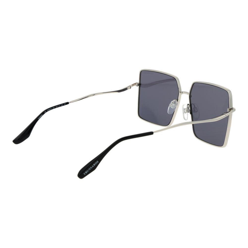 Trussardi Silver Stainless Steel Sunglasses Trussardi