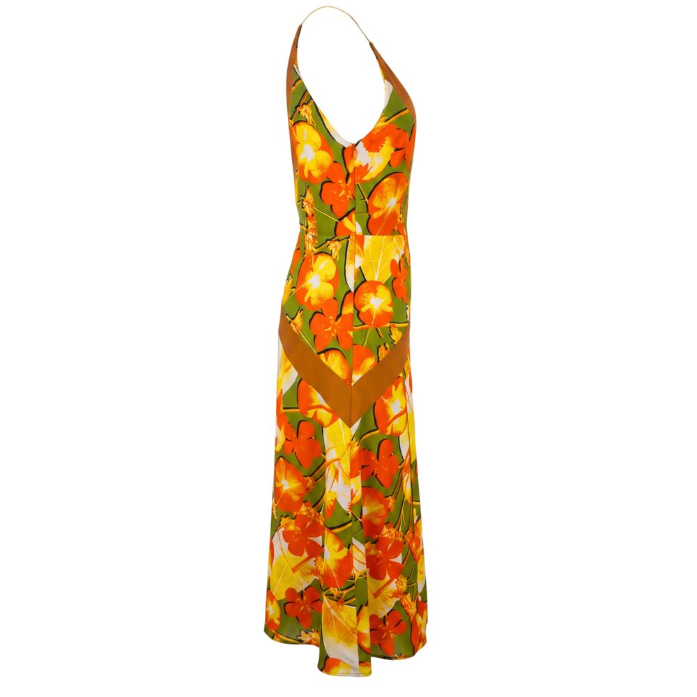 Trussardi Yellow Silk Women Dress Trussardi