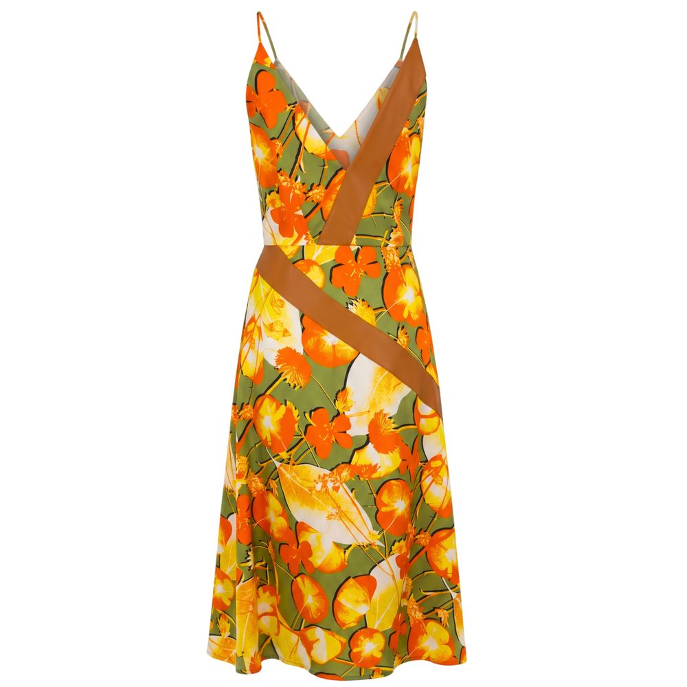 Trussardi Yellow Silk Women Dress Trussardi