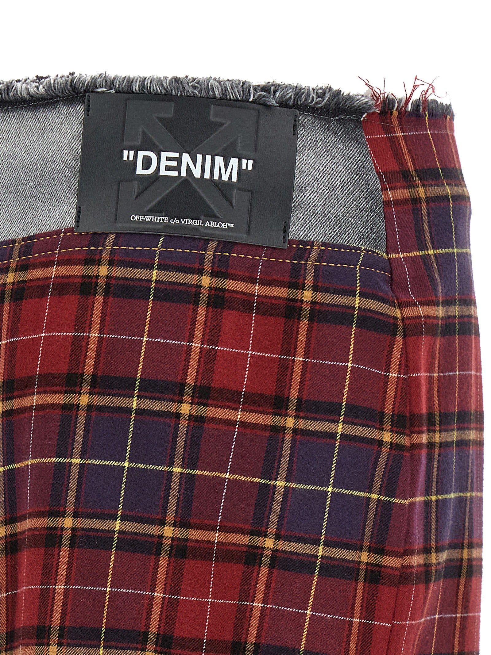 Off-White Multicolor Cotton Midi Skirt Off-White