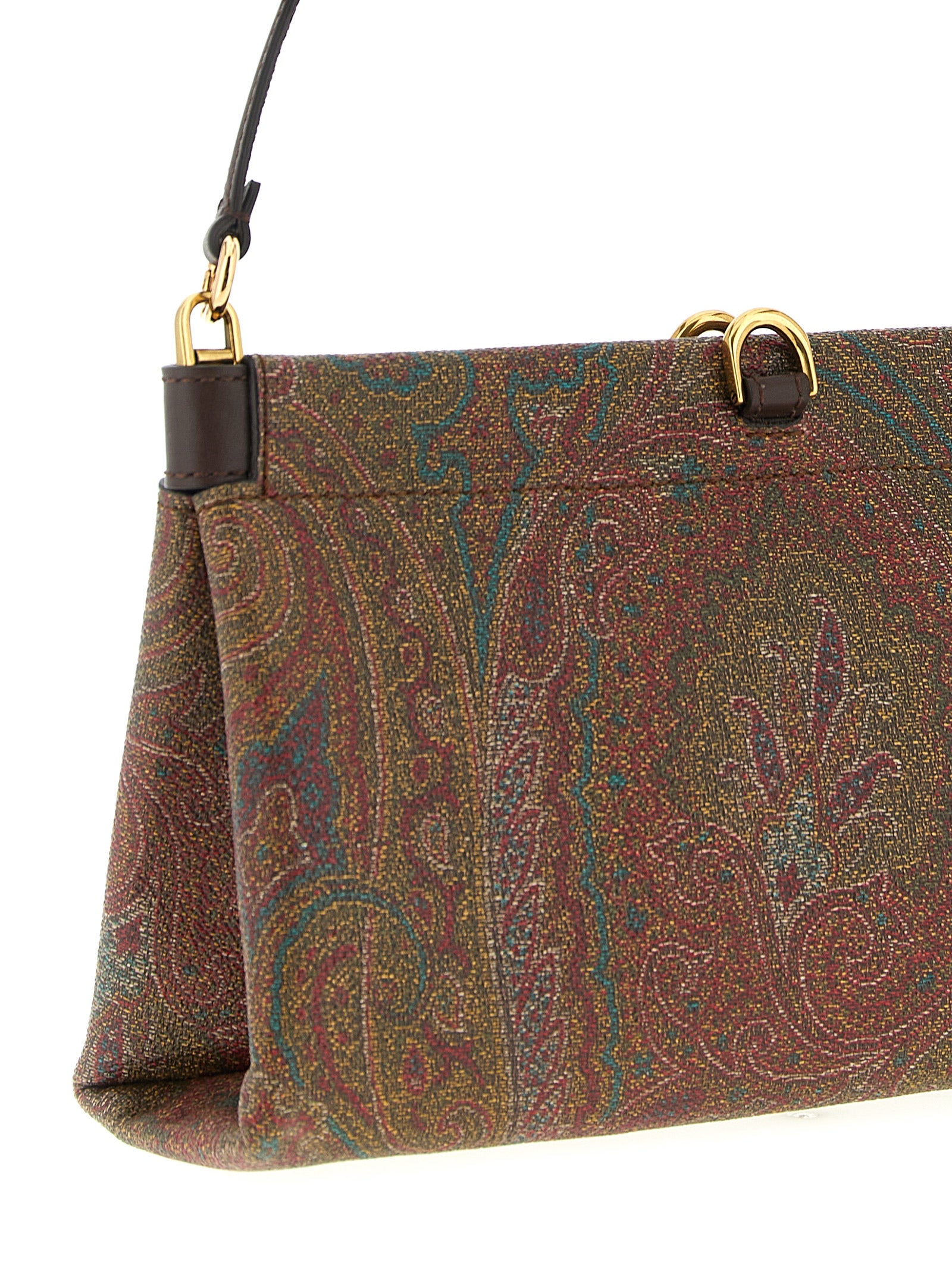 Etro Brown Pvc Clutch Bag Etro