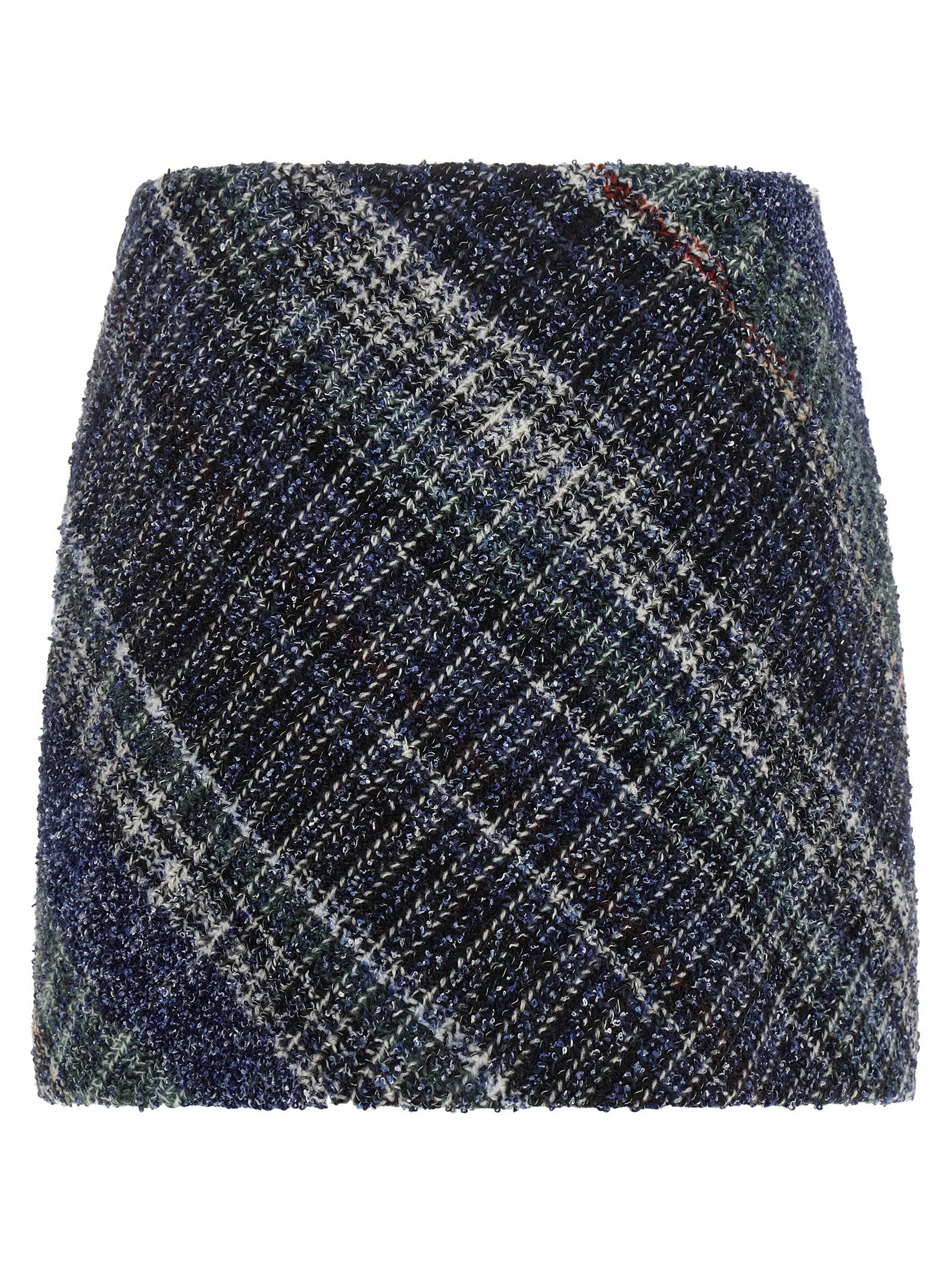Missoni Blue Wool Long Skirt Missoni