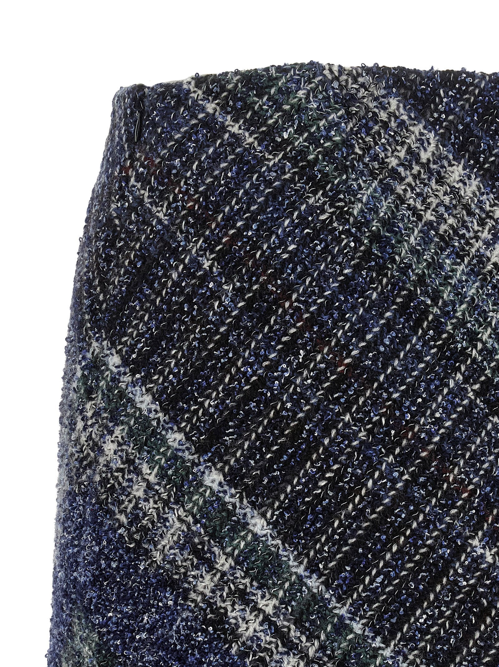 Missoni Blue Wool Long Skirt Missoni