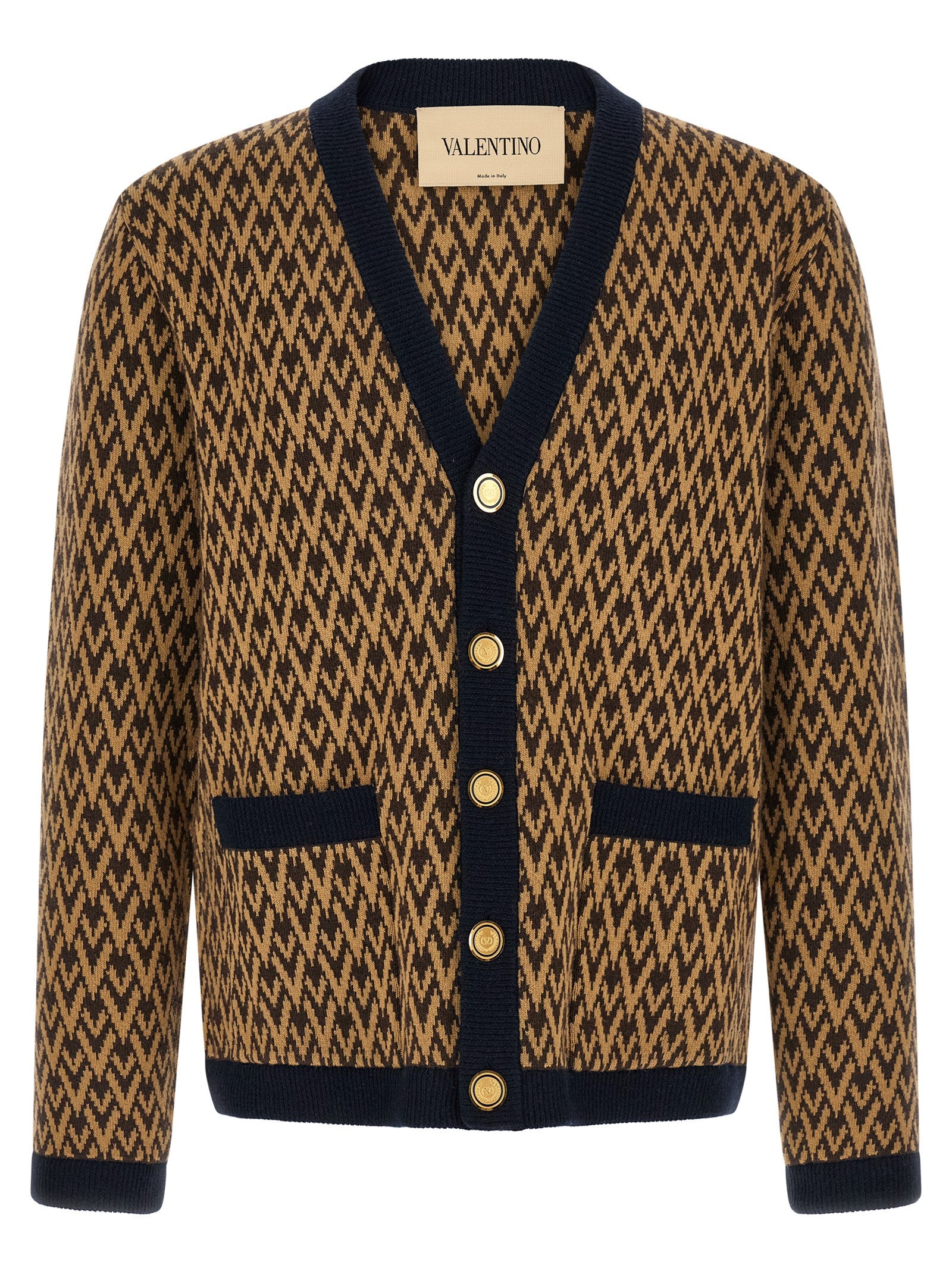 Valentino Garavani Multicolor Cashmere Cardigan Valentino Garavani