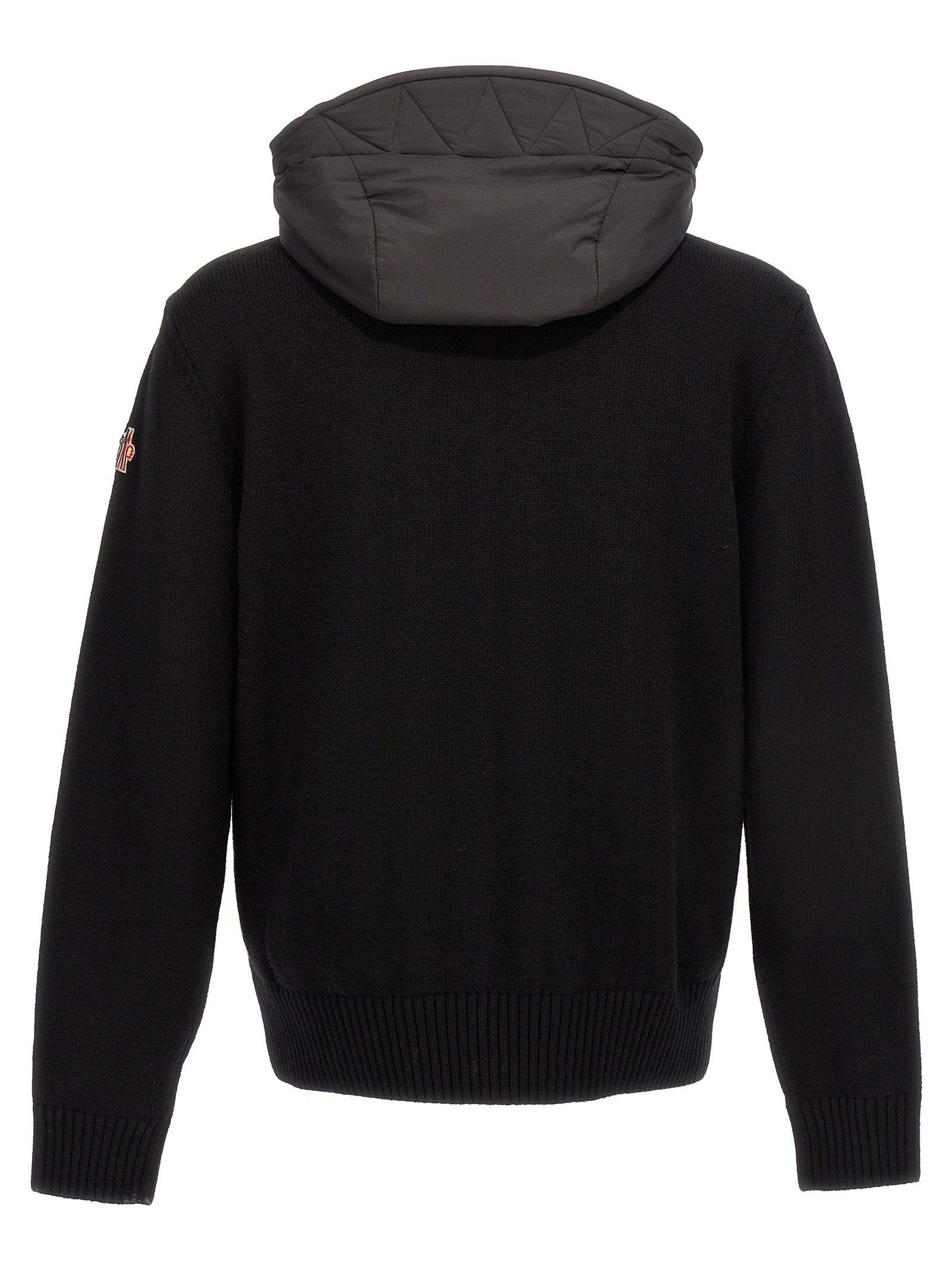Moncler Grenoble Black Polyamide Cardigan Moncler Grenoble