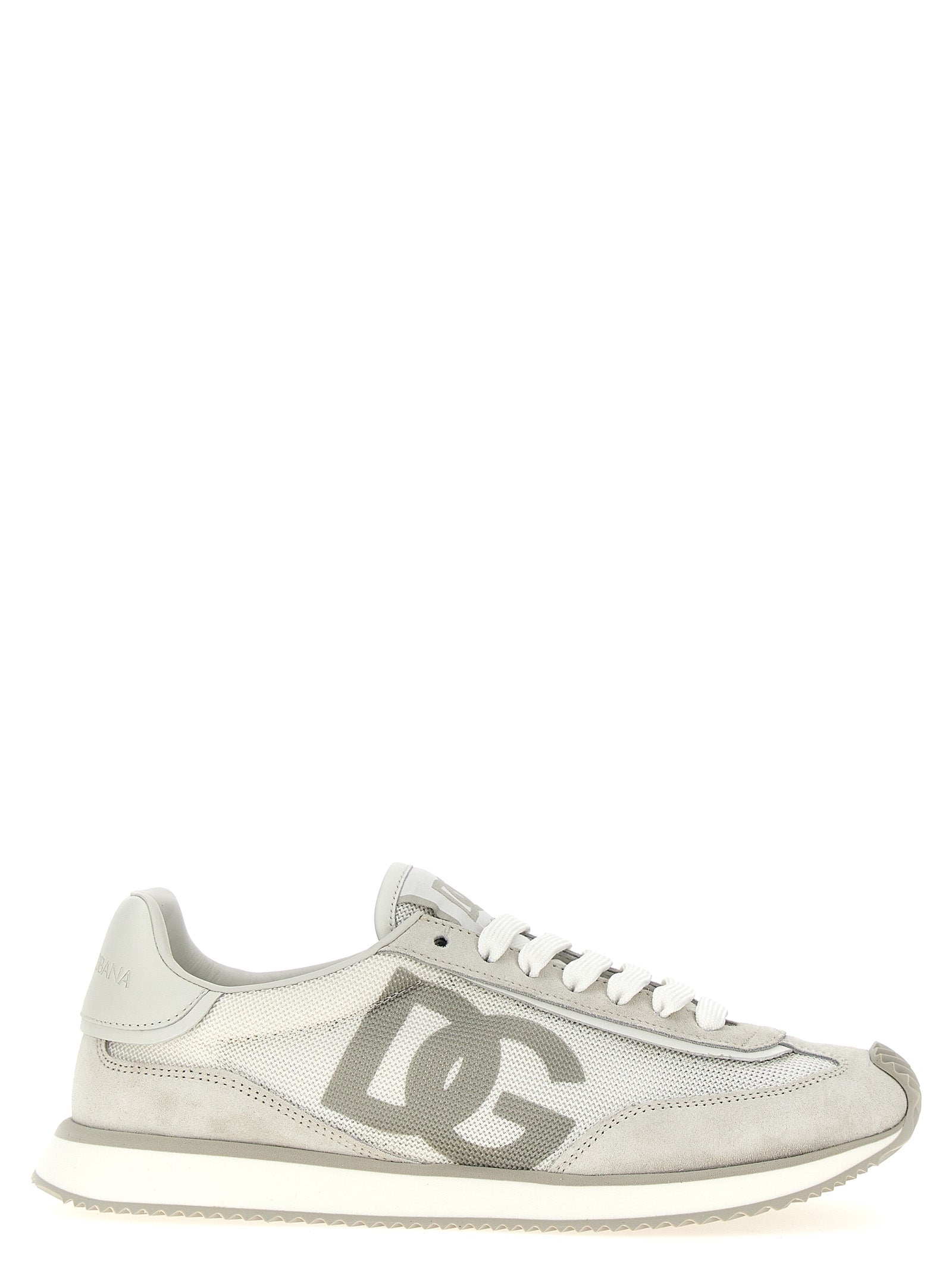 Dolce & Gabbana Gray Calfskin Low Top Sneakers Dolce & Gabbana