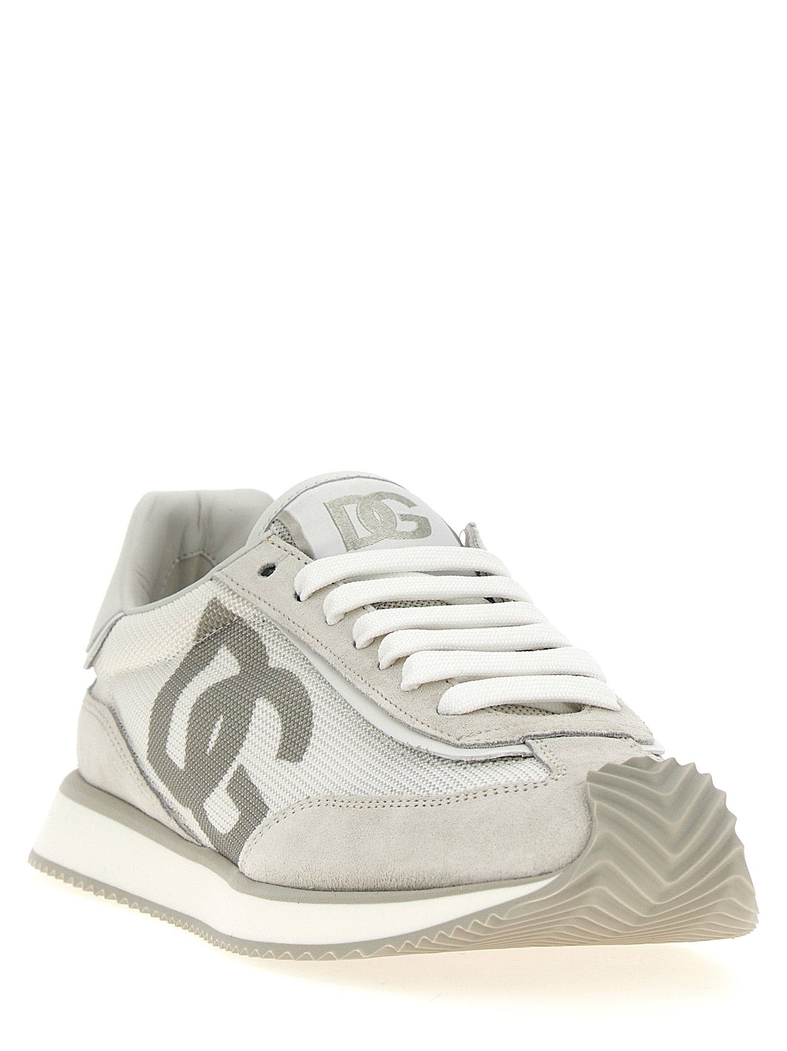 Dolce & Gabbana Gray Calfskin Low Top Sneakers Dolce & Gabbana