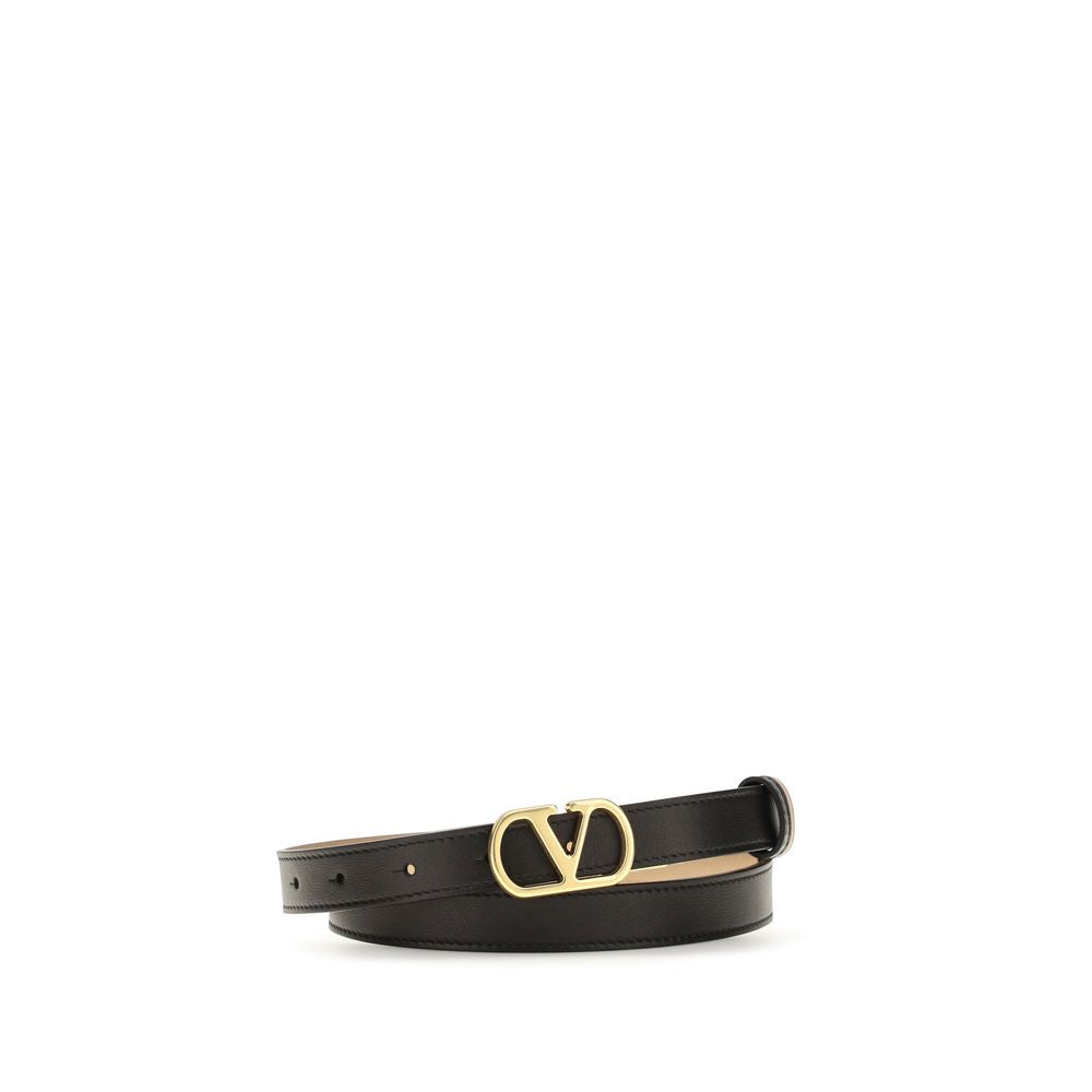 Valentino Garavani Black Lamb Ovis Aries Aries Regular Belt Valentino Garavani