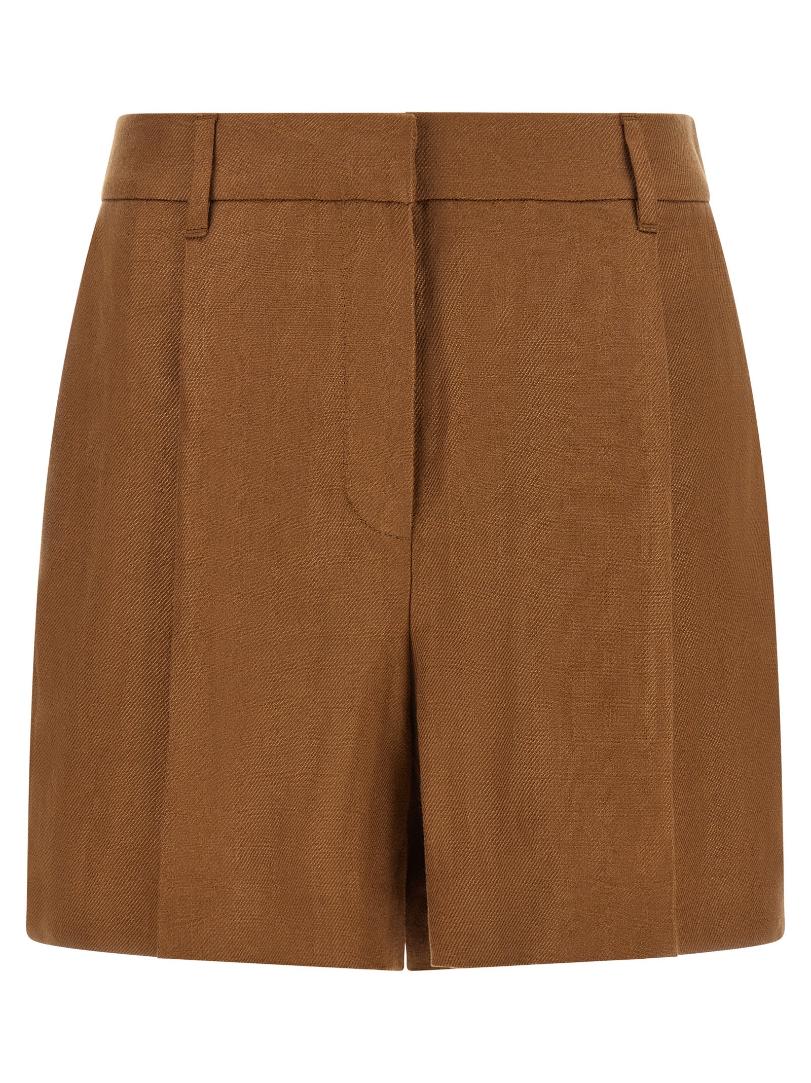 Brunello Cucinelli Brown Linen Bermuda Shorts Brunello Cucinelli