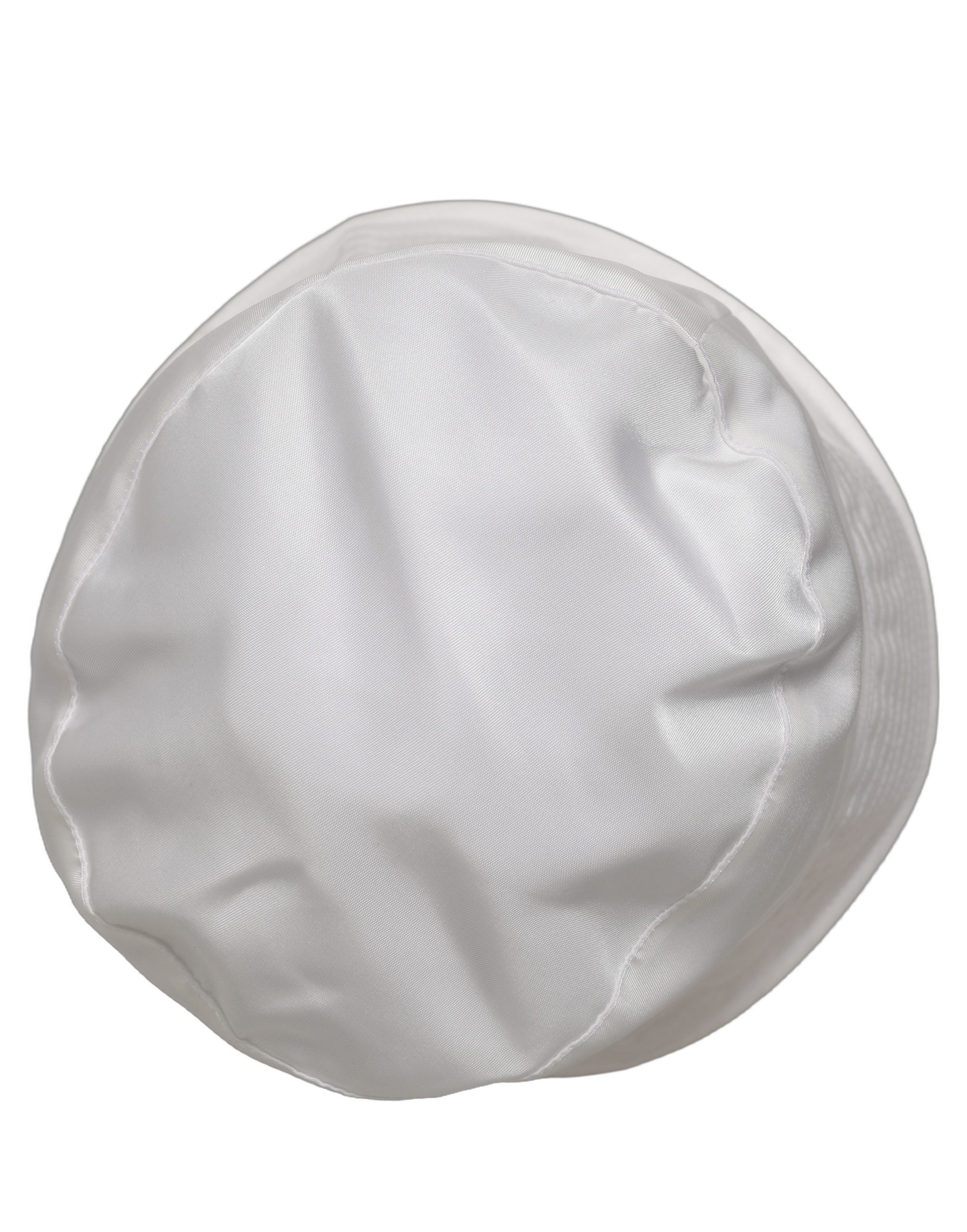 Dolce & Gabbana Men White Nylon Wide Brim Bucket Capello Hat Dolce & Gabbana